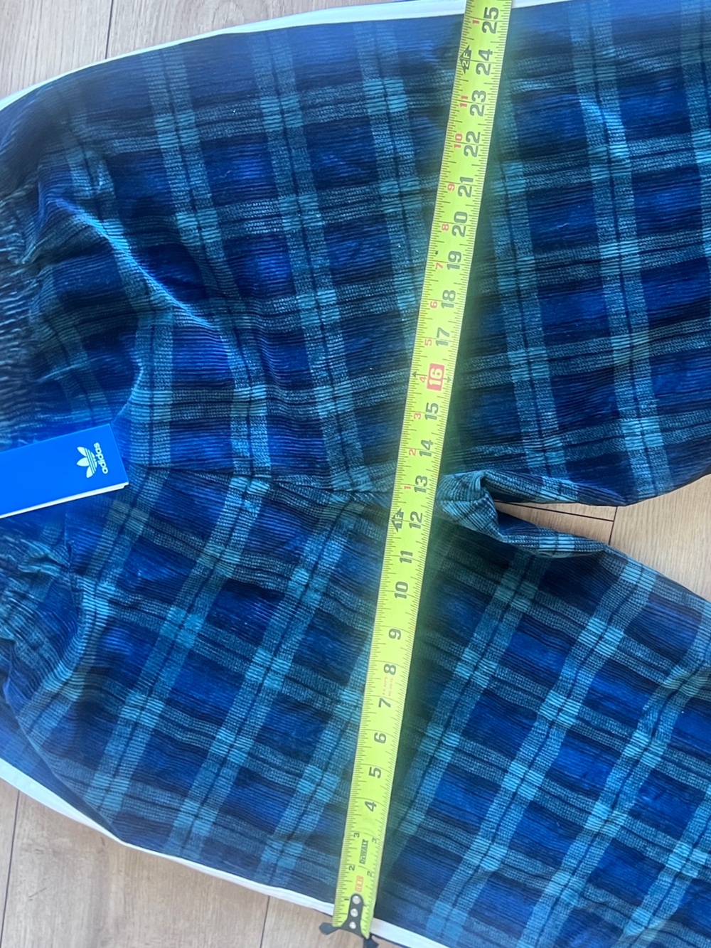 Adidas Originals Tartan, Navy & Green Plaid,, Tik tok IG Viral, FIFA, Limited! - Picture 6 of 13